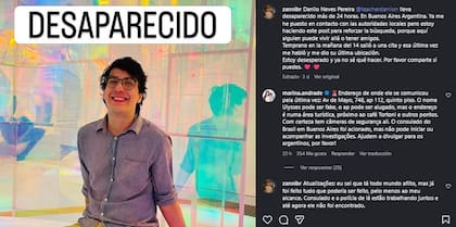 Buscan a un profesor brasileño de 35 años que desapareció en el centro porteño.