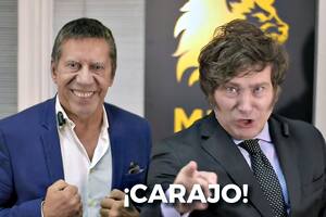 Bussi y Milei, en un spot de campaña