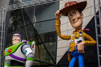 Buzz y Woody, los personajes de Toy Story, la icónica película de animación de Pixar