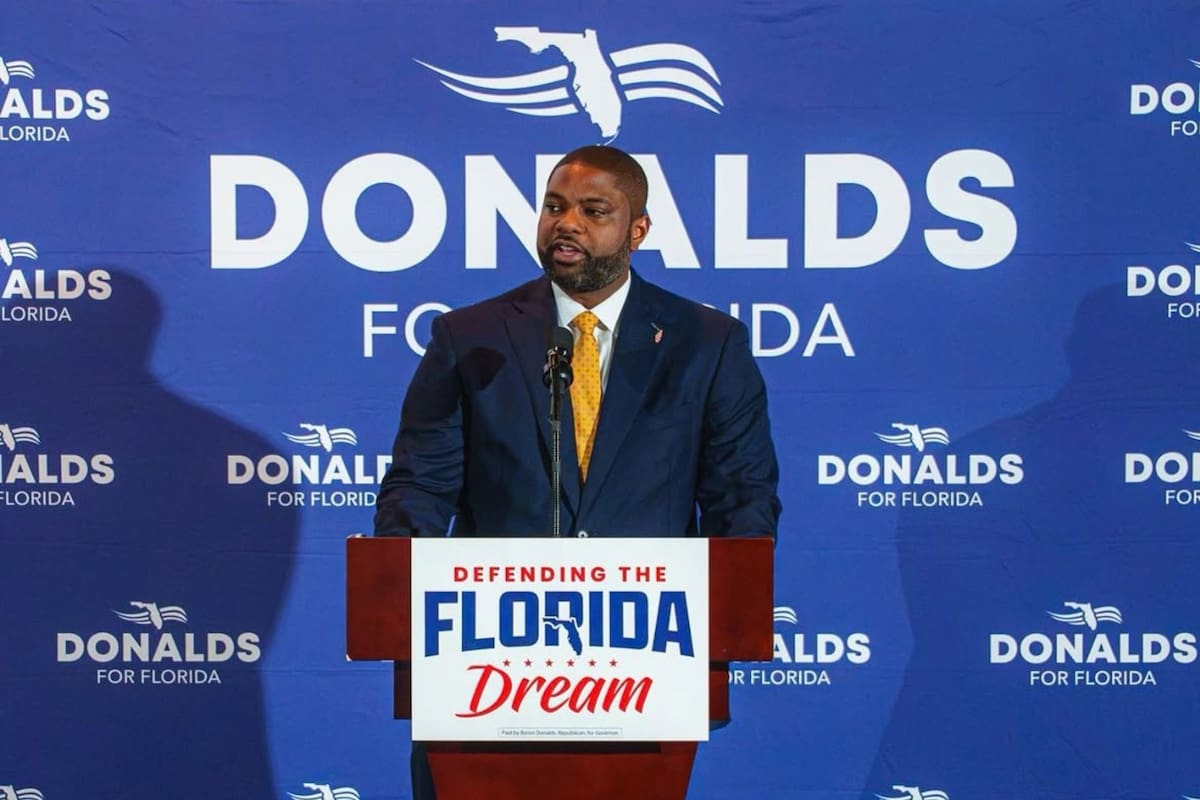Byron Donalds propone reducir los impuestos en Florida y combatir “la agenda de la izquierda”