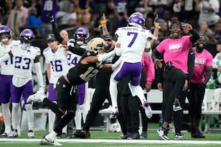 La defensa de Vikings sigue dominante en Nueva Orleans y Minnesota mejora a 5-0