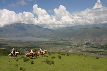 Cabalgata natural en Tafí del Valle