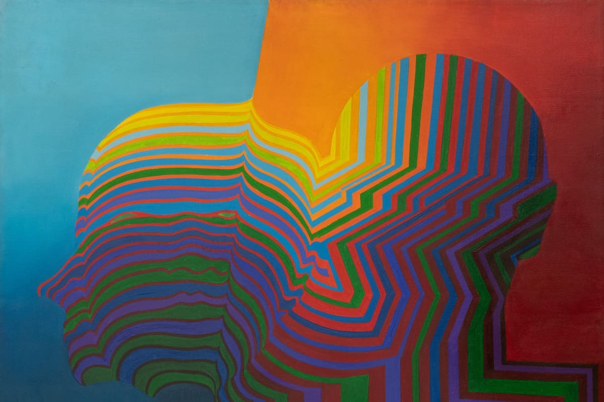 Cabezas (1968), obra de la colección del Macba incluida en la muestra Línea y vibración