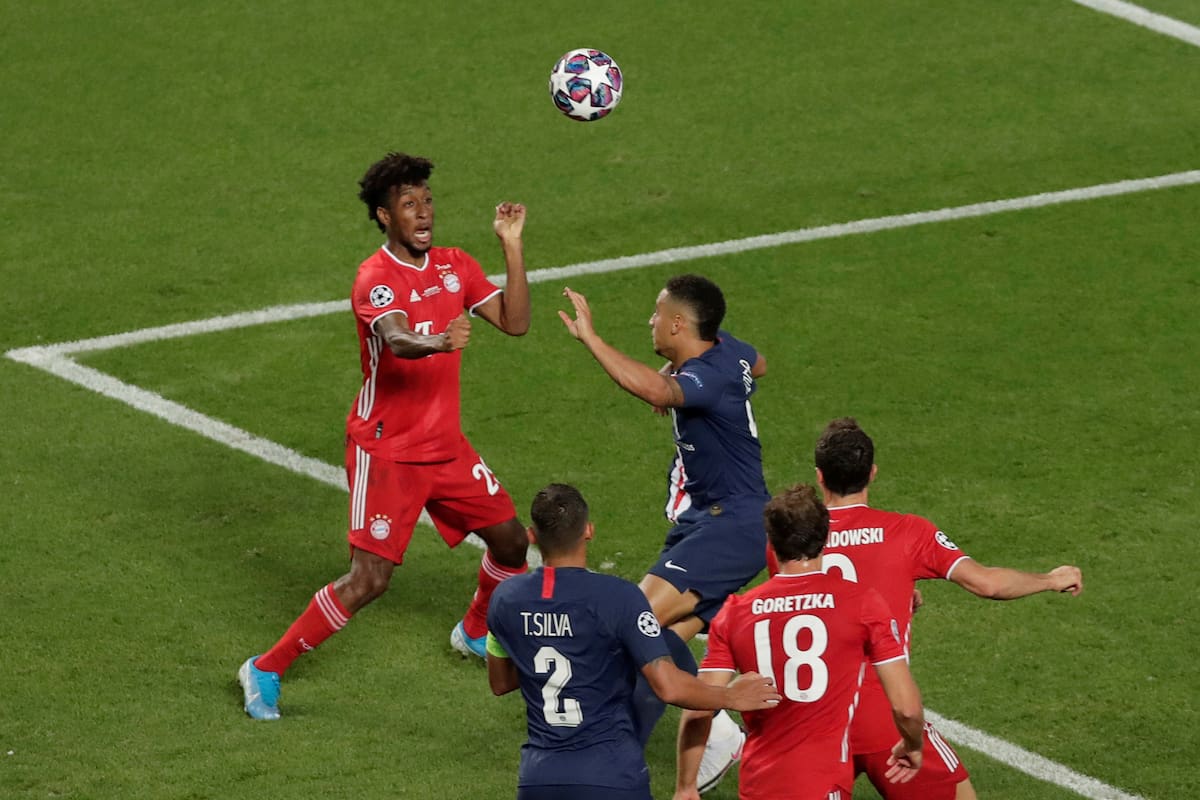 Cabezazo certero: Coman marcó el 1-0 para Bayern Munich