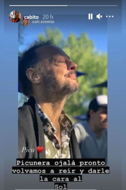 Cabito respondió a una historia de Instagram con alentadoras palabras