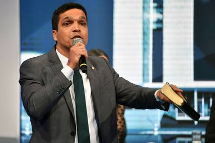 Cabo Daciolo, durante el debate presidencial del viernes pasado