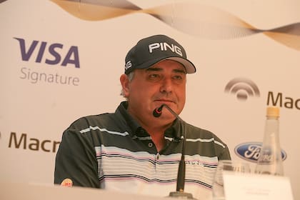 Cabrera en la presentación del 113º Visa Open de Argentina