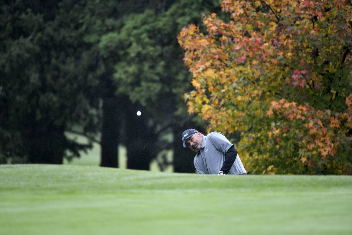 Cabrera en su participación en el Abierto del Centro; al borde los 50, su golf no levanta