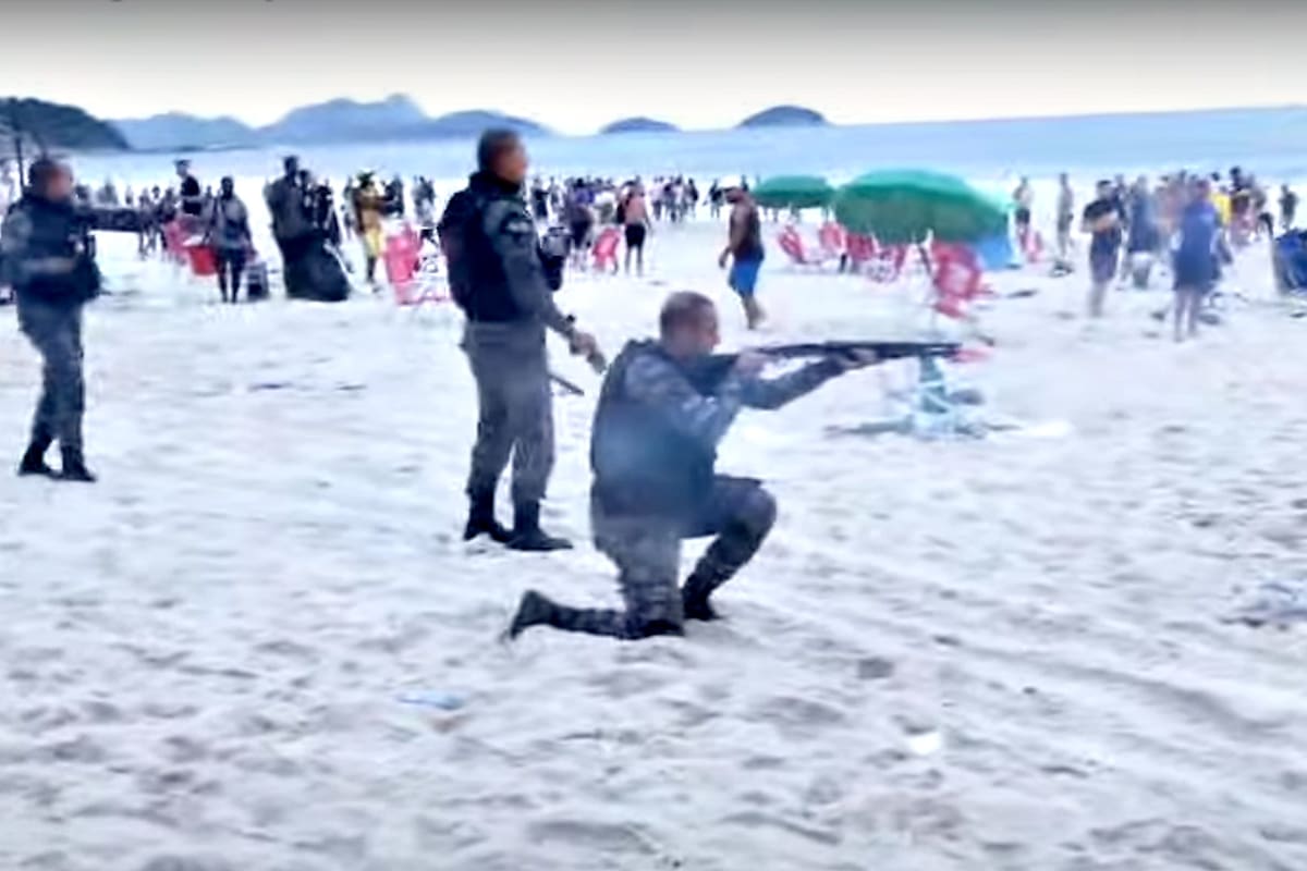 Cacería de hinchas de Boca en la playa
