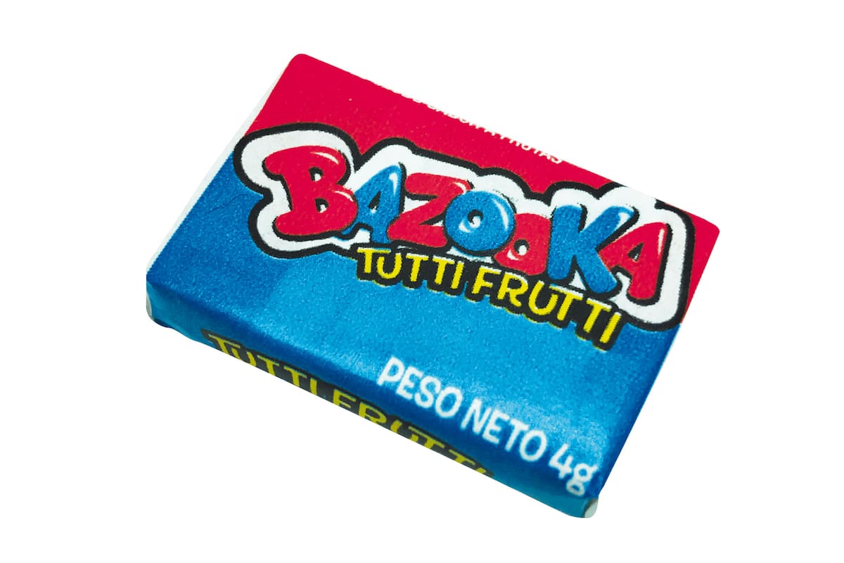 Cada chicle estaba envuelto por un minicómic.