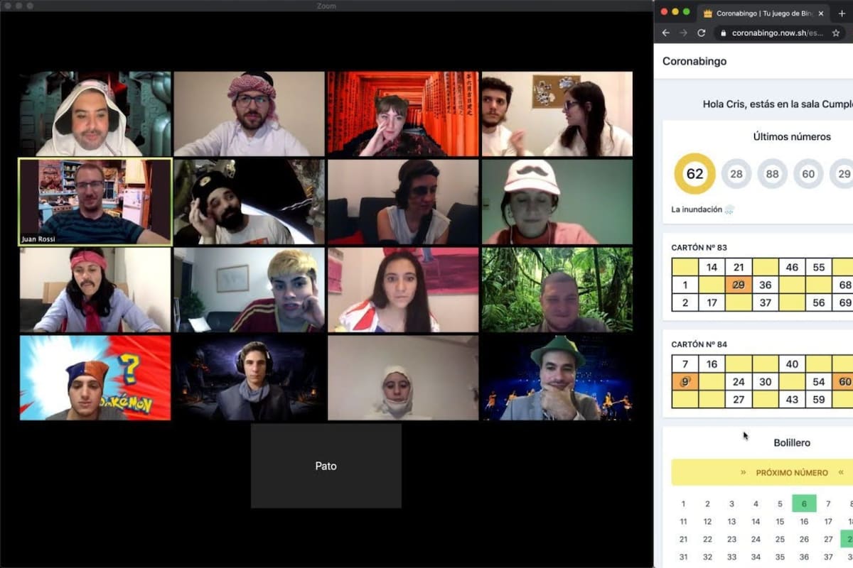 Cada fin de semana entre mil y dos mil quinientas personas se reúnen para jugar gratis al Coronabingo, la idea de un programador argentino que quería seguir en contacto con sus amigos