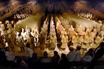 Cada guerrero tiene un rostro diferente, con marcadas expresiones