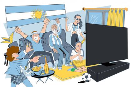 Cada hincha vive el fútbol a su manera.