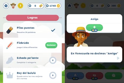 Cada nivel se distribuye por diferentes expresiones de los venezolanos sobre comida, música y monumentos
