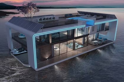 Cada una de las villas del Palacio Flotante contará con sus propios sistemas de captación de energía solar, tratamiento de aguas residuales y purificación del aire.