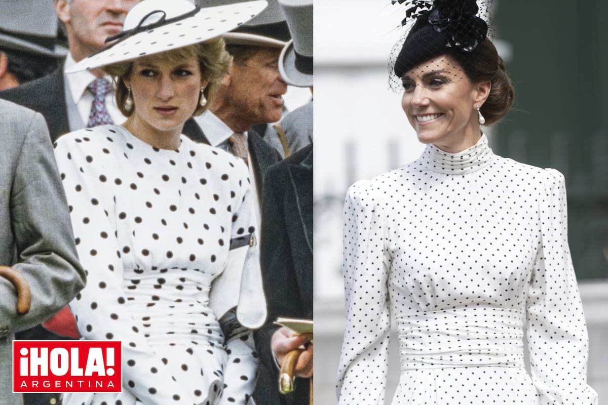 Cada vez que puede, Kate recuerda a su suegra con un "guiño fashion".