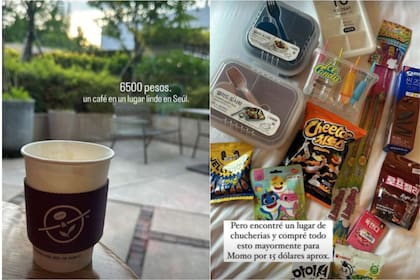 Café y "chucherías", los posteos de Jimena Barón en su visita a Corea