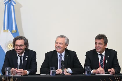 Cafiero, Fernández y Massa