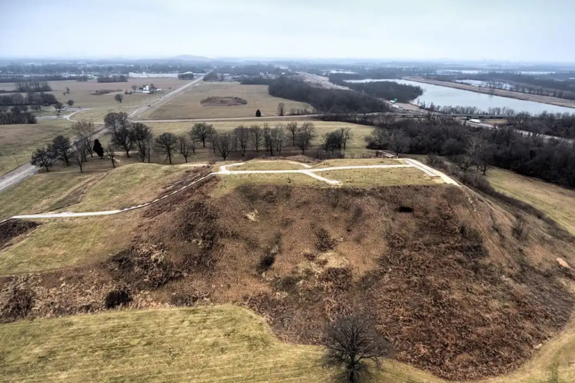 Cahokia desde arriba