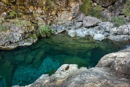 Cajón en el río Azul.