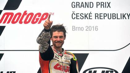 Cal Crutchlow celebró en Brno