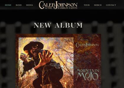 Caleb Johnson tiene su propio sitio web