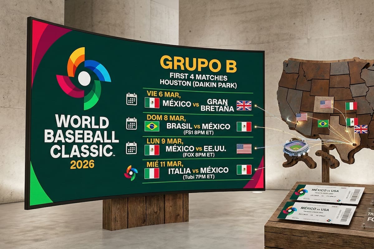 Calendario de México en el Clásico Mundial de Béisbol 2026: todos los partidos y posibles cruces