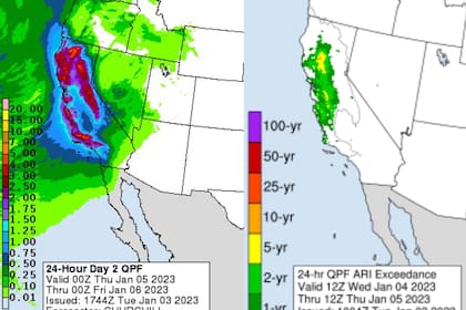 California sentirá los fuertes efectos de dos fenómenos este miércoles