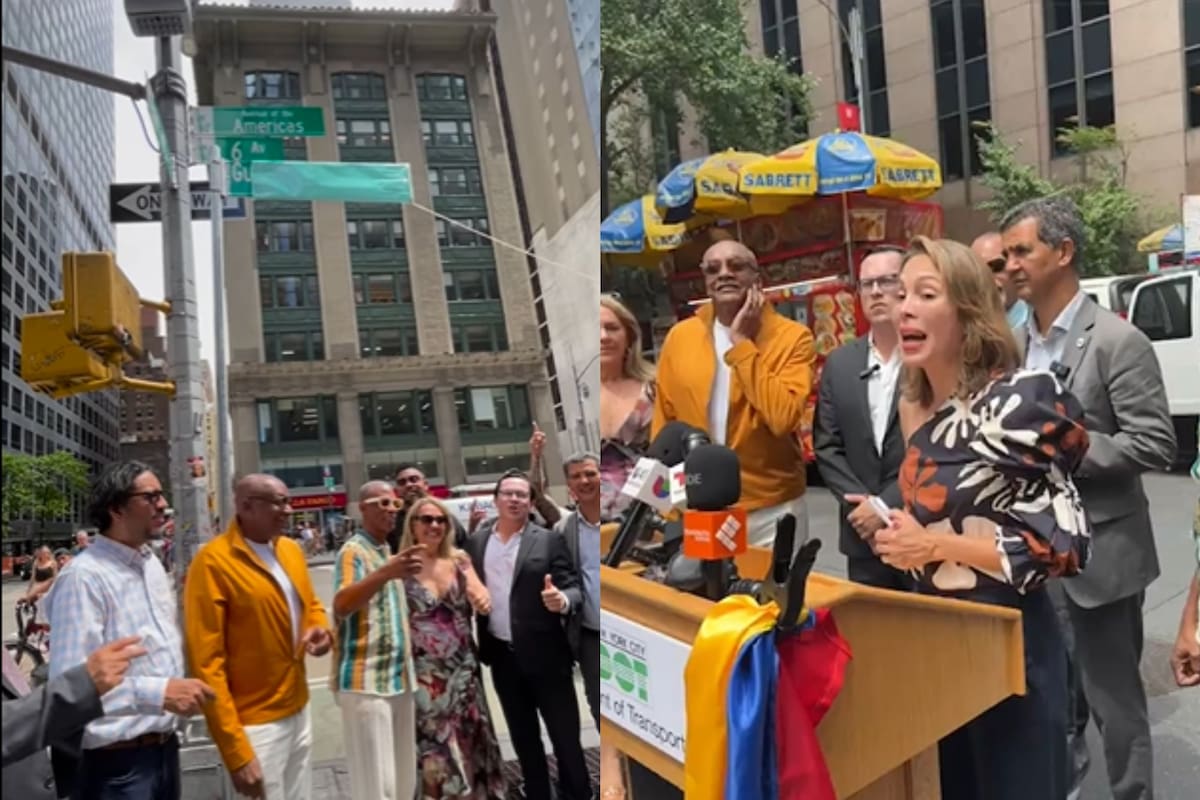 Calle de Nueva York recibe el nombre de famosa orquesta de Colombia en conmemoración de la independencia de su país (Instagram / @guayacanoficial)