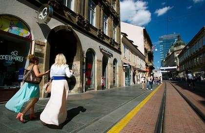 Calle Ilica, la principal de la capital.