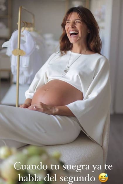 Calu Rivero bromeó sobre los deseos que tiene su suegra, Inés Pertiné, de volver a ser abuela pronto