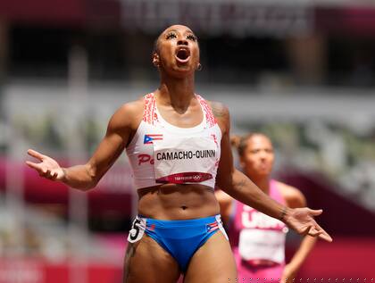 Camacho-Quinn, empieza el festejo; la velocista le dio otro oro histórico a Puerto Rico