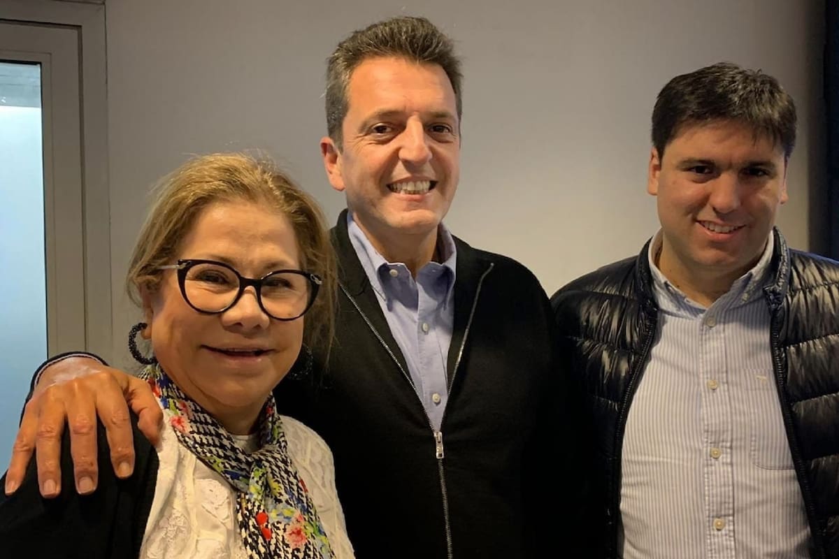 Camaño, Massa y Bossio, antes de partir hacia el sur