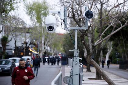 Cámaras de seguridad el último partido en el Monumental.