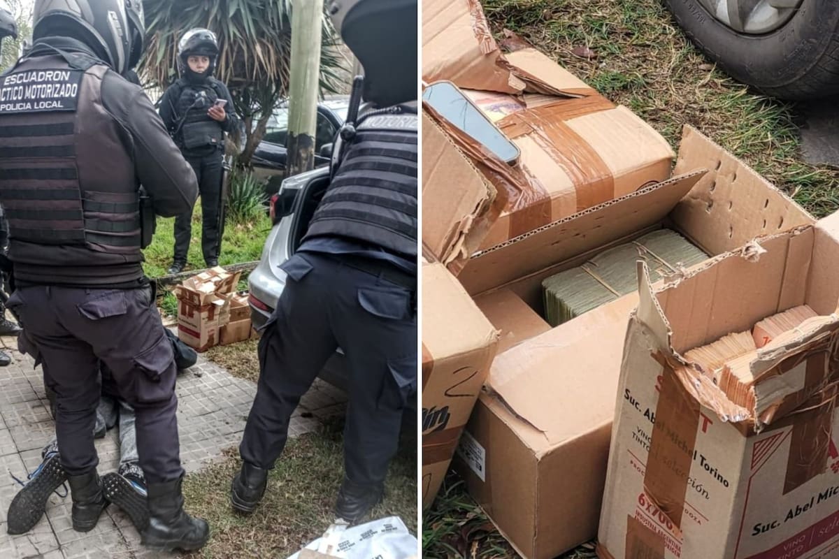 Cambiaba la rueda de un auto, lo identificaron y le encontraron $27 millones en el asiento