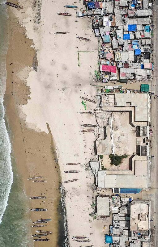 Cambio climático: El mar se traga a Saint Louis, una perla en el Atlántico, en fotos