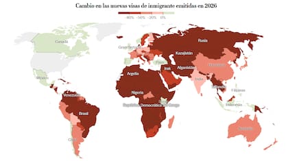 Cambio en las nuevas visas de inmigrantes emitidas en 2026 por Estados Unidos