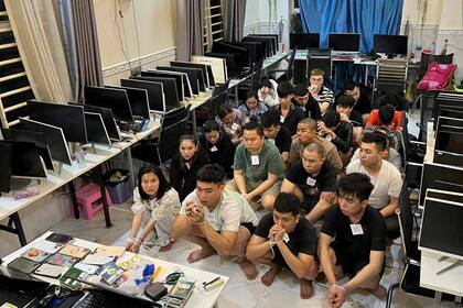 Camboya detiene a 1000 personas en una nueva ofensiva contra el cibercrimen