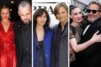 Cameron Diaz y Benjamin Madden; Ariadna Gil y Viggo Mortensen y Rooney Mara y Joaquin Phoenix