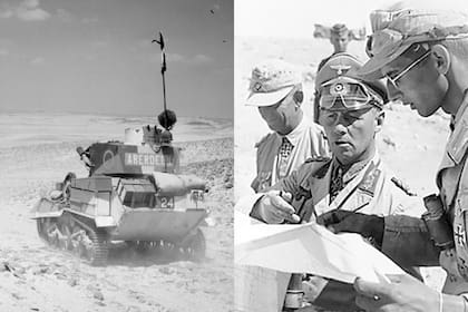 Cameron enfrentó a los Afrika Korps de Erwin Rommel, el Zorro del Desierto, en el norte de África