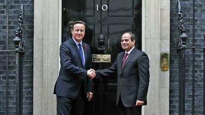 Cameron recibió a Al-Sisi en Downing Street
