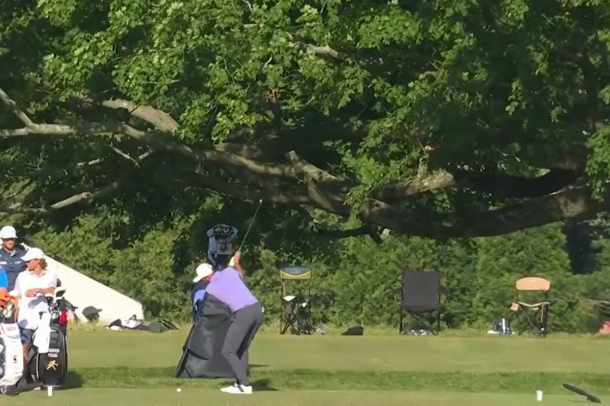 Cameron Young hizo un hoyo en uno en el 6, de 165 yardas, y se llevó una ovación... insuficiente en el US Open: el estadounidense quedó eliminado por el corte.