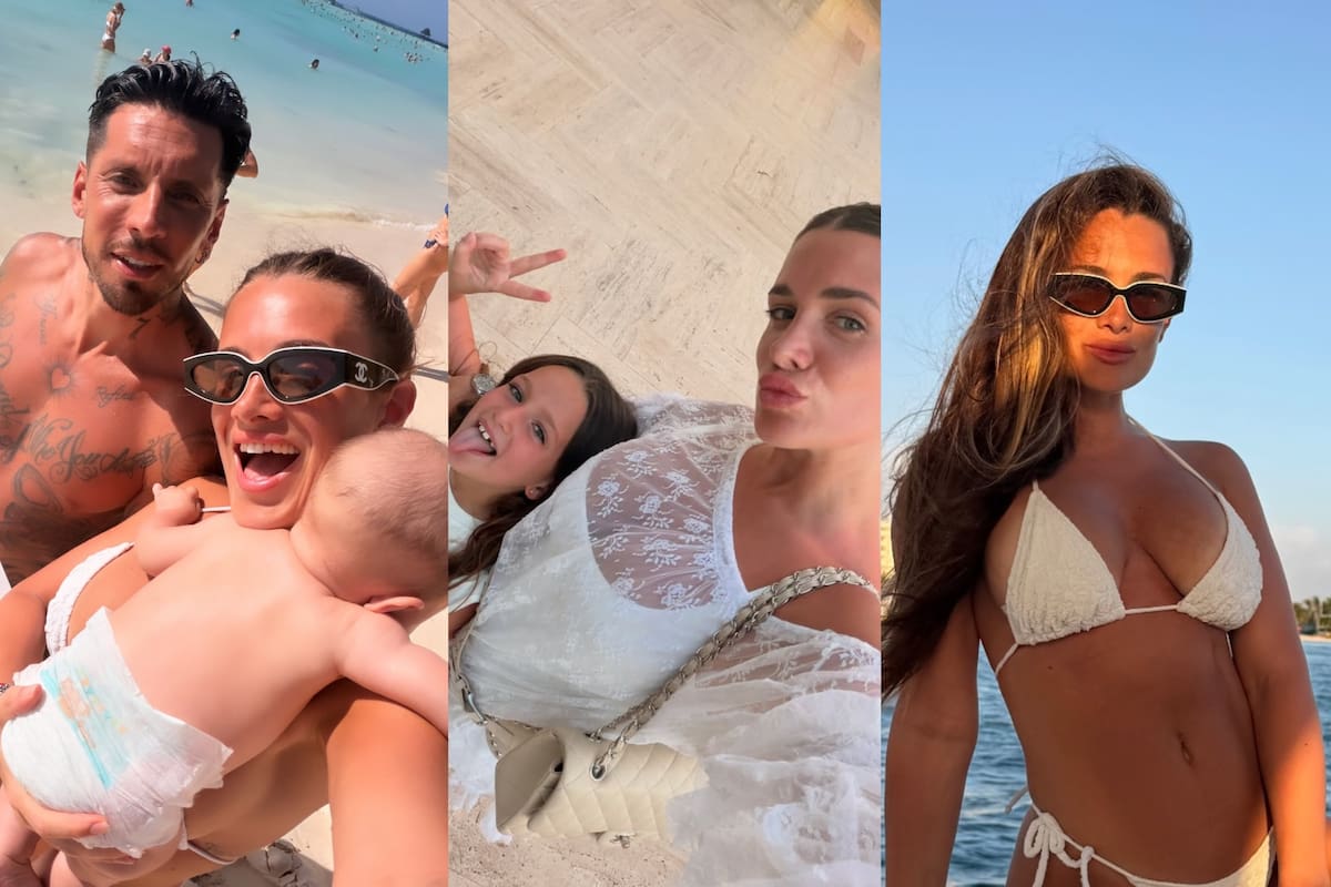 Cami Homs compartió el álbum de fotos de sus vacaciones con José Sosa y sus hijos (Foto: Instagram @camihoms)