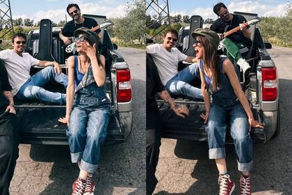 Camila Bordonaba, Benja Rojas y Felipe Colombo en el video que anunciaba la vuelta de Erreway