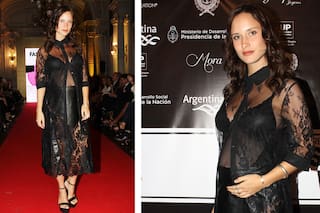 ¿Desastre o acierto? El look con transparencias la novia de Mariano Martínez