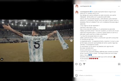 Camila Galante, expresó su orgullo tras la confirmación de que su pareja, Leandro Paredes, viajaría a Qatar (Foto: Instagram @ccamilagalantee)