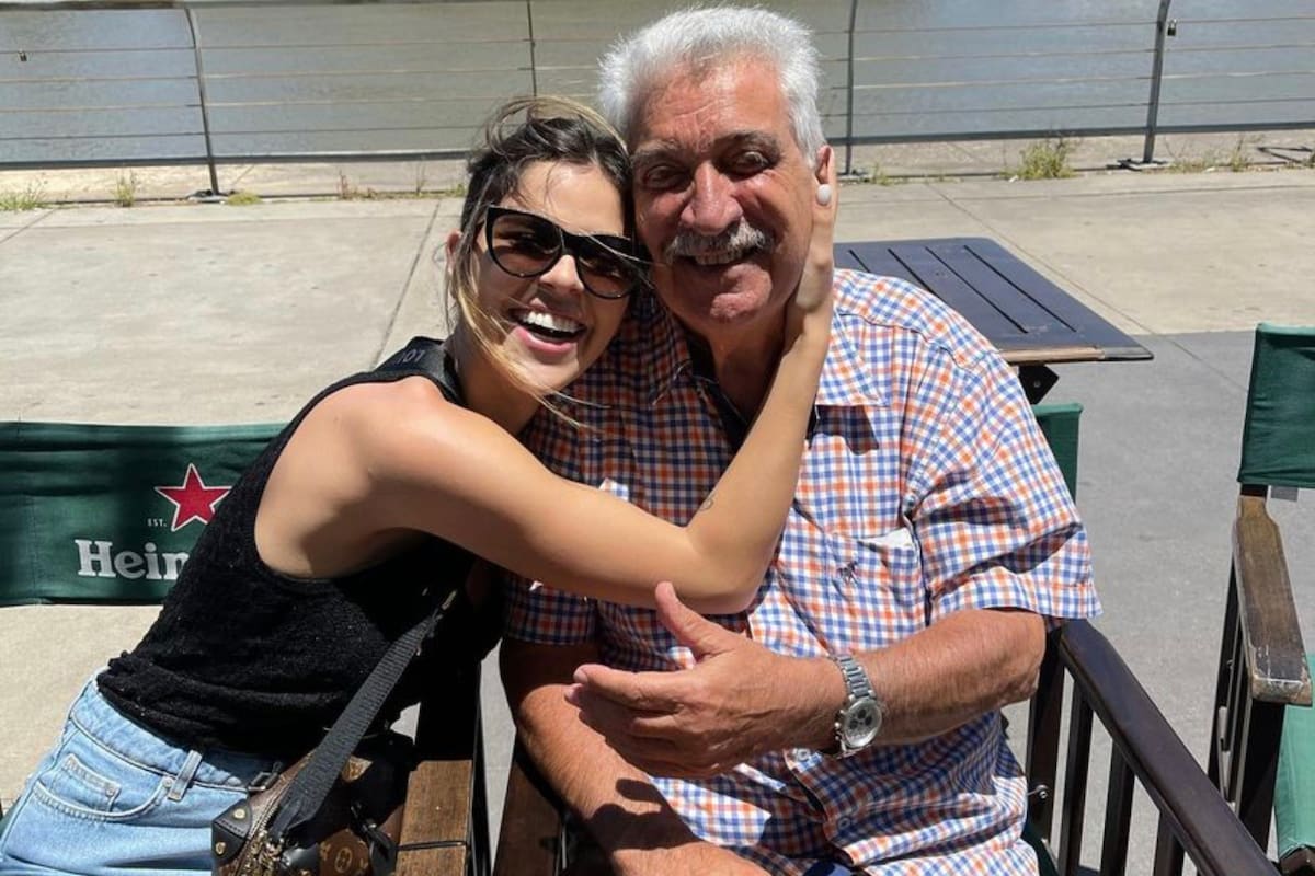 Camila Galante, feliz con su abuelo. Crédito: Instagram