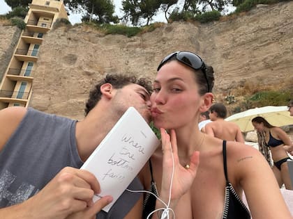 Camila junto a su novio, Ruggero Pasquarelli