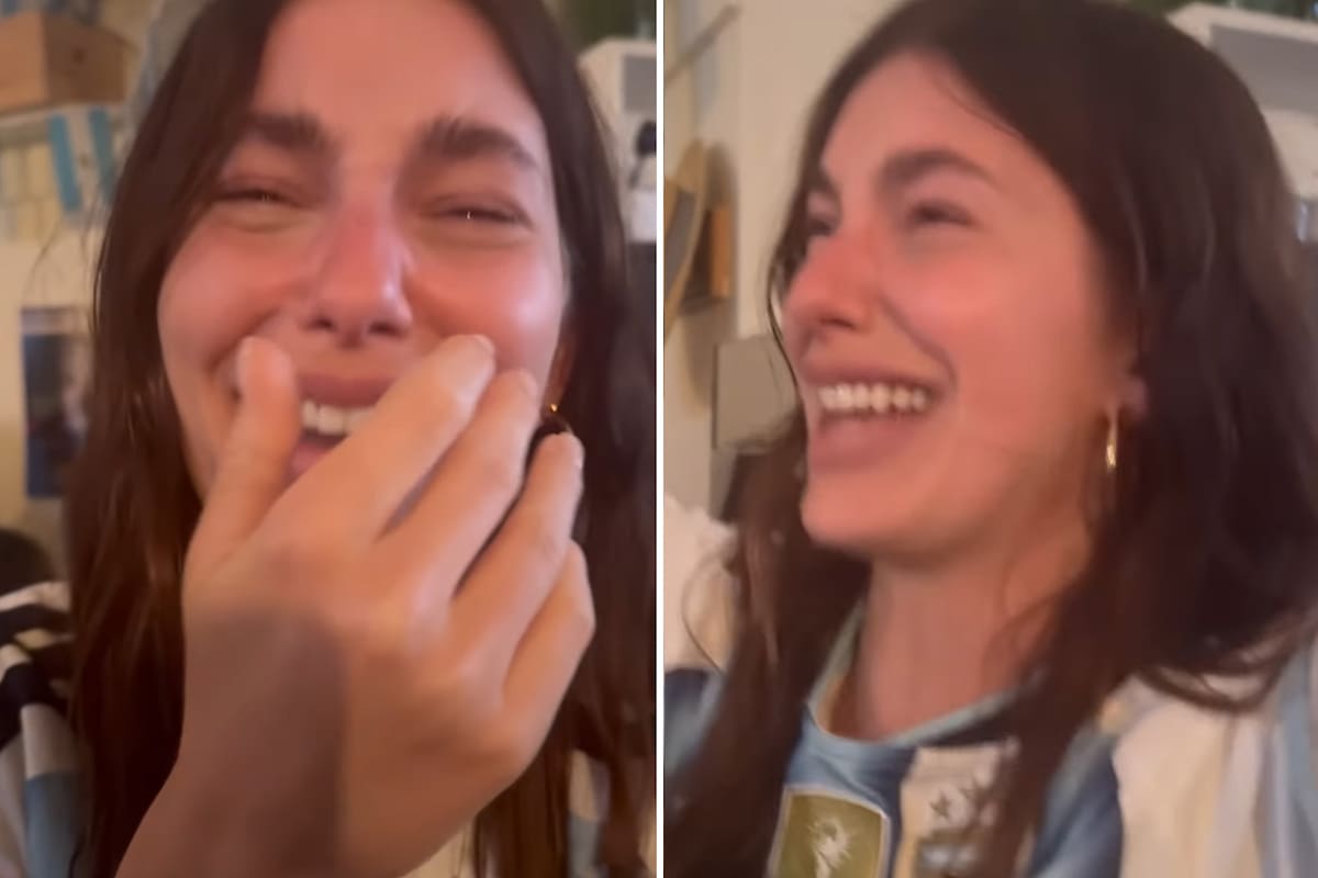 Camila Morrone se emocionó hasta las lágrimas por el triunfo de Argentina contra Inglaterra: “No lo puedo creer”