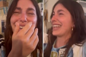 Camila Morrone se emocionó hasta las lágrimas por el triunfo de Argentina contra Inglaterra